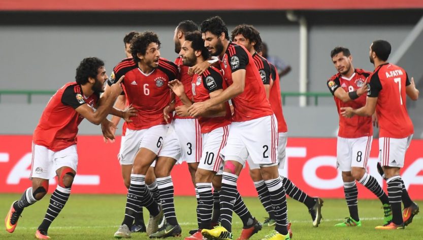 Футболисты сборной Египта